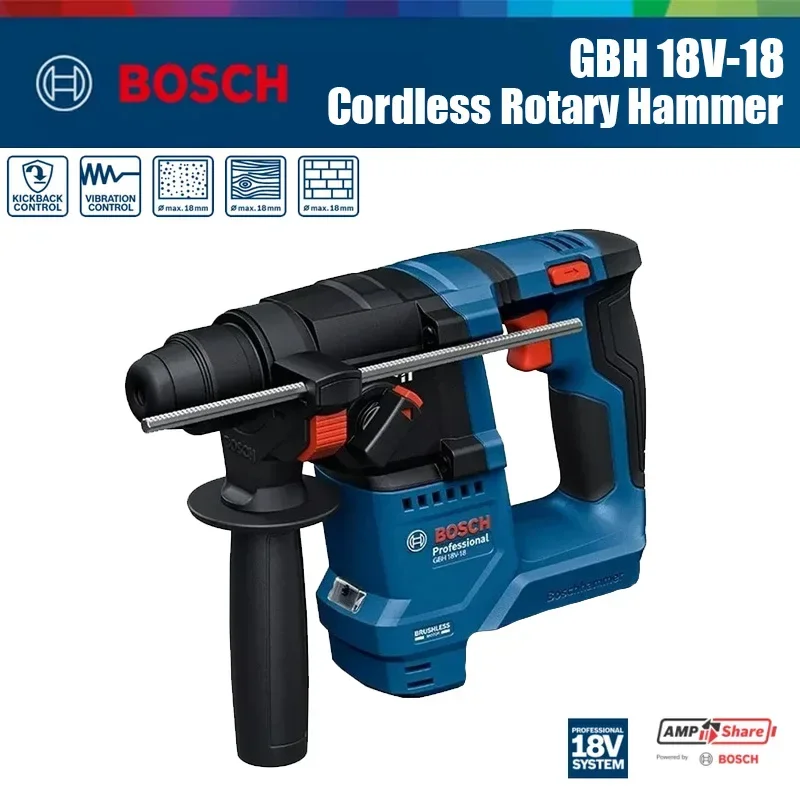 Bosch GBH 18V-18 Cordless Rota - Power Tools Professional recension och pris
