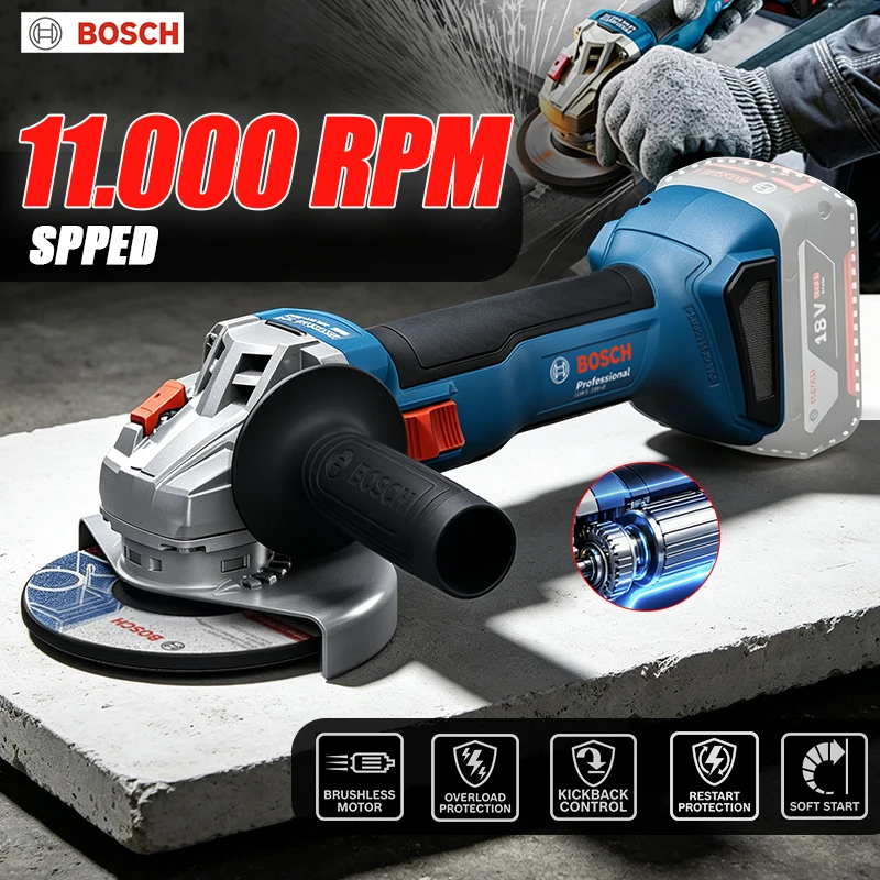 BOSCH GWS 18V-8 Cordless Angle - Power Tools Professional recension och pris