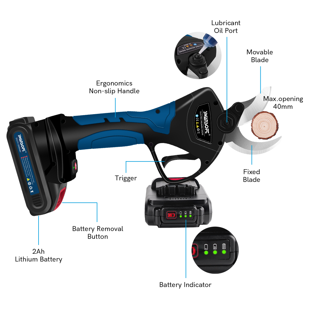 Electric Pruning Shears 40MM S - Power Tools In Electrical recension och pris