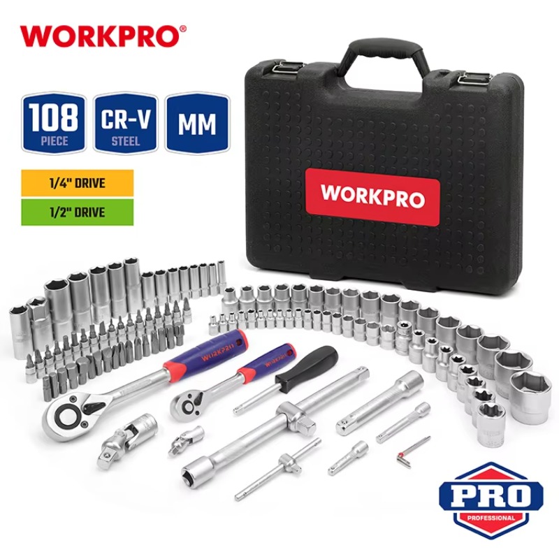 108pcs Professional Mechanics  - Power Tools Professional recension och pris