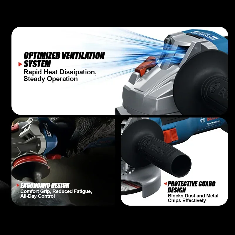 BOSCH GWS 18V-8 Cordless Angle - Power Tools Professional recension och pris