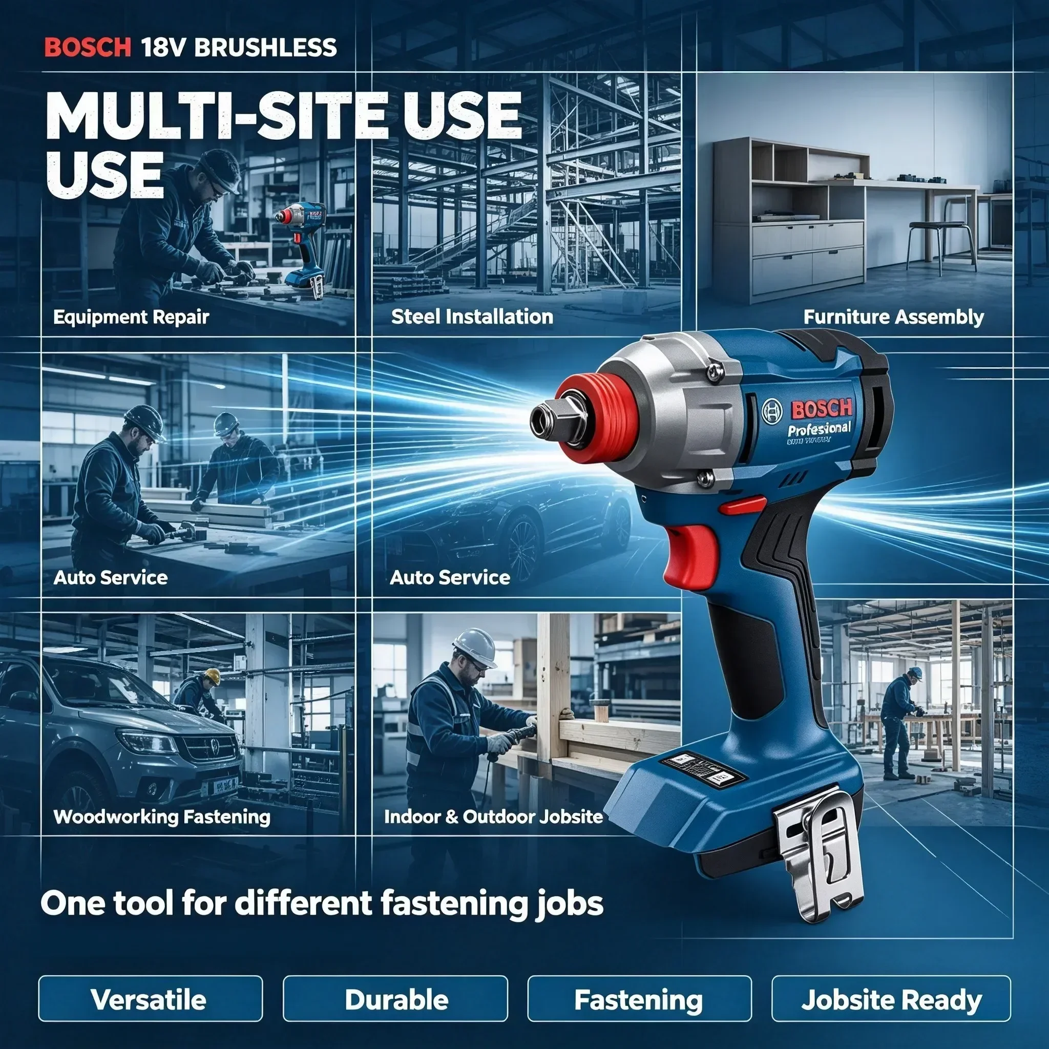 Bosch GDX 18V-285 Cordless Imp - Power Tools Professional recension och pris