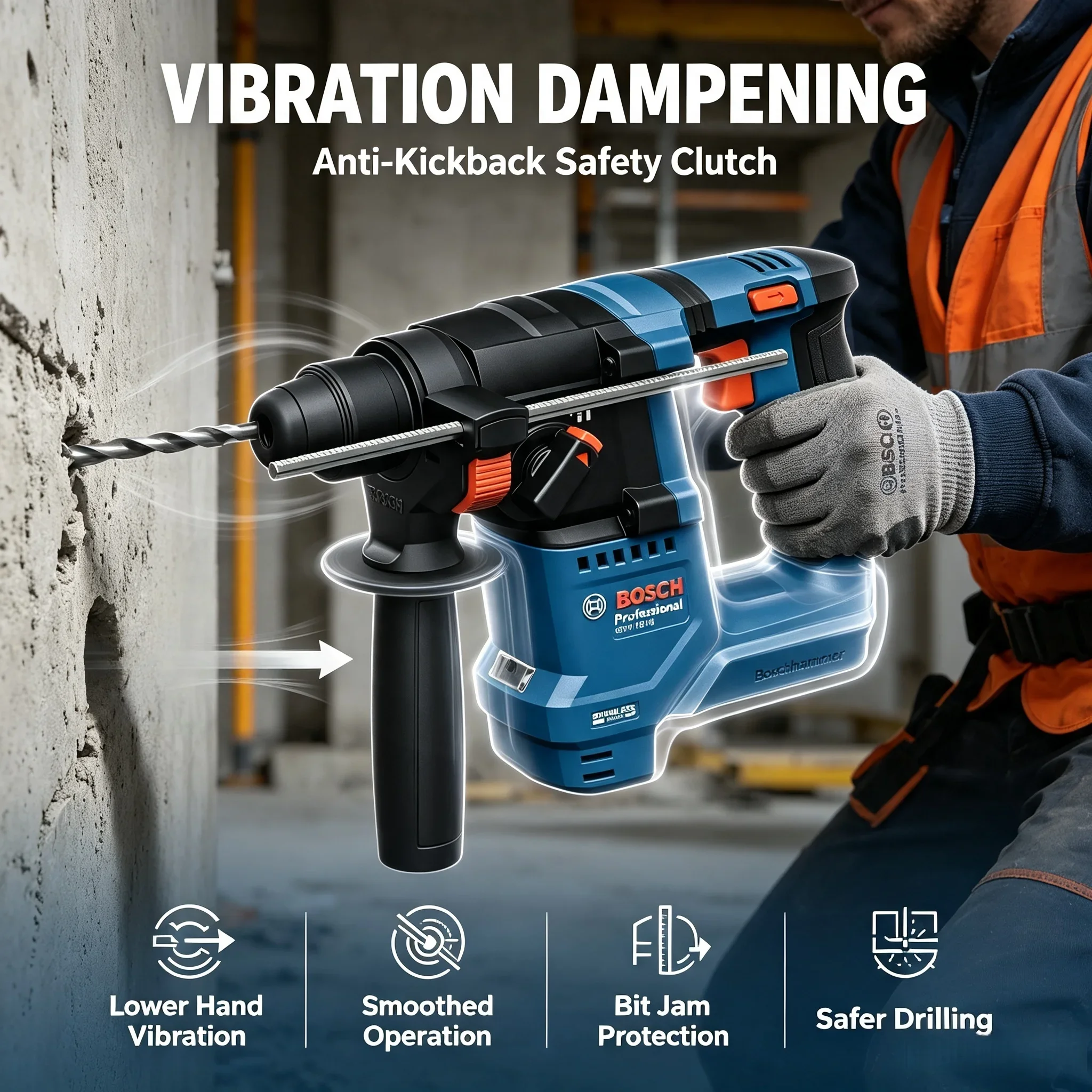 Bosch GBH 18V-18 Cordless Rota - Power Tools Professional recension och pris